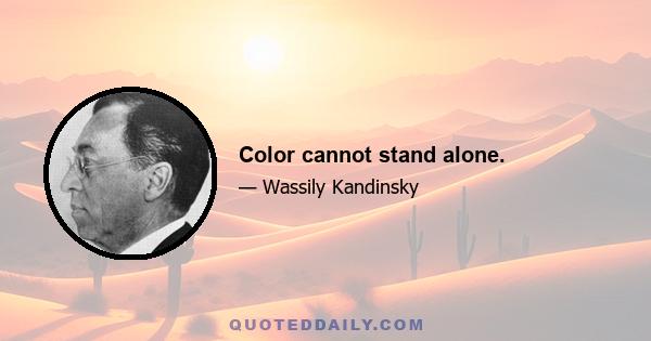 Color cannot stand alone.