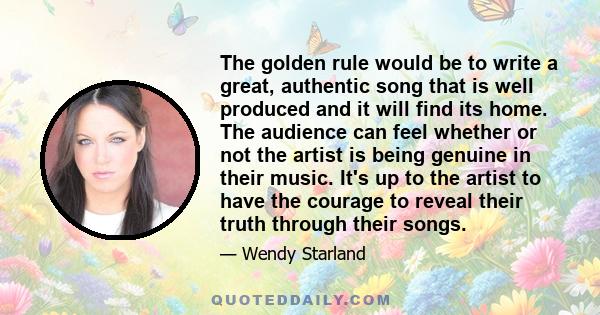 The golden rule would be to write a great, authentic song that is well produced and it will find its home. The audience can feel whether or not the artist is being genuine in their music. It's up to the artist to have