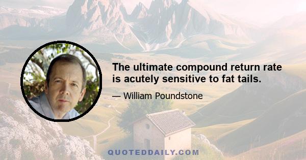 The ultimate compound return rate is acutely sensitive to fat tails.