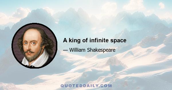 A king of infinite space